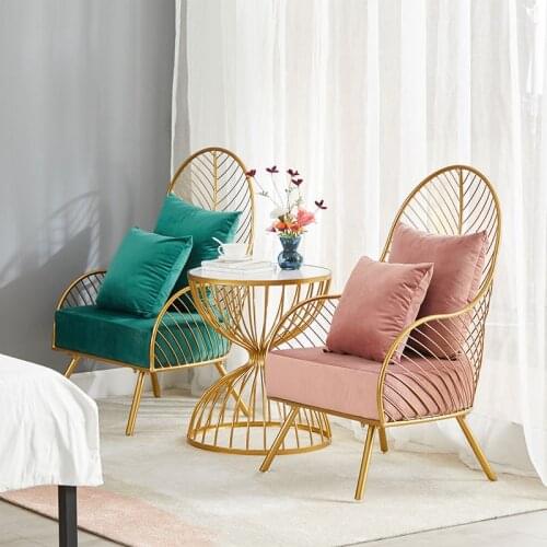 Nordic Back-Rest Dining Chair Bedroom Leisure Modern Creative Sofa Dresser Stool Мебель Sillas Comedor Living Room Furniture