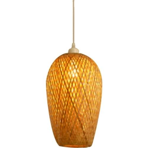 Modern Bamboo Work Hand Knitted Bamboo Weaving Chandelier Restaurant Handmade Bamboo Lantern Chandelier Hotel Restaurant Decorat