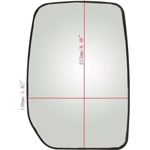 Dolity Front Door Wing Mirror Glass for Ford Transit MK6 7 00-14 Right Driver Side