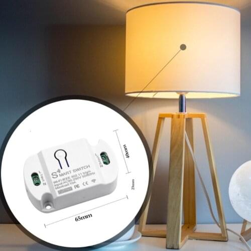 203F Home Wifi Intelligent Break Device Tuya Wi-fi Timer Light Switch Voice Remote Control Works with Echo, Google-Home