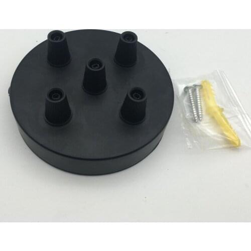 Multi vintage edison style Ceiling rose Plate with lamp cord grips