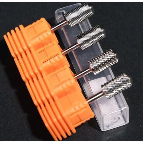 Tungsten Electric Nail Drill Bit Ceramic Cutter Manicure Machine Milling Golden Nail Tip Tungsten Grinding Head Accessories