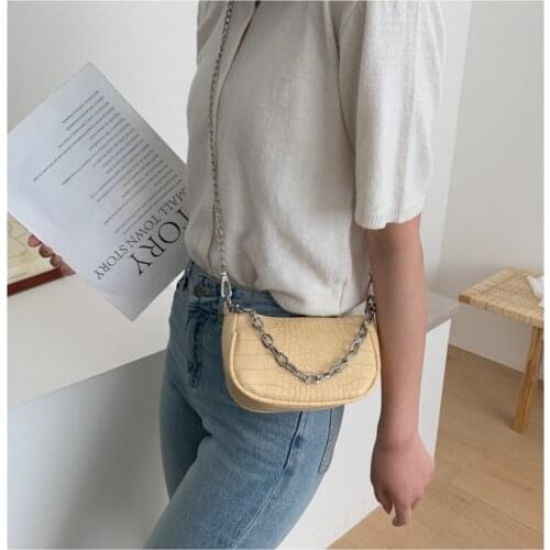 Women Bag 2021 New Korean Fashion One Shoulder Bag Women Chain Underarm Bags Small Crossbody Bags Handbags