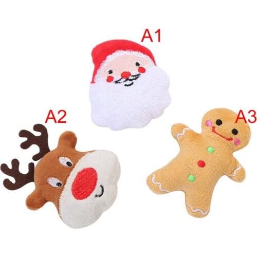 Puppy Dog Chew Toy Santa Claus Elk Pet Toy Cute Plush Puzzle for Dogs Cat Chew Molar Toy for Pet
