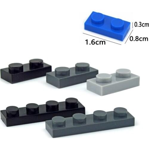 145pcs DIY Building Blocks Thin Figures Bricks 1x2Dots 12Color Educational Creative Size Compatible all brands Toys for Children