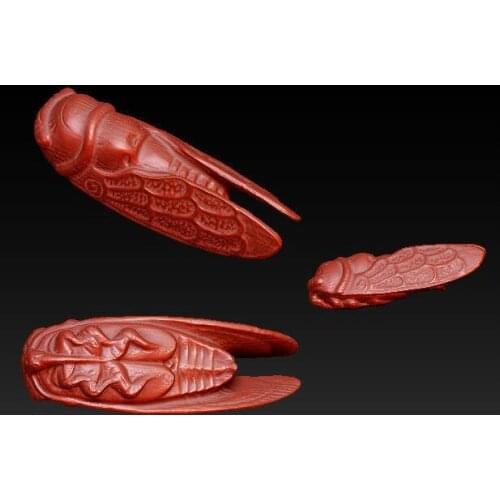 3D model for cnc 3D carved figure sculpture machine in STL file format Cicada