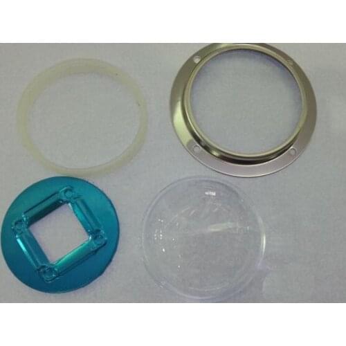 77mm Glass Lens + Reflector + Holder Bracket Case Kit For 100W LED Light Lamp