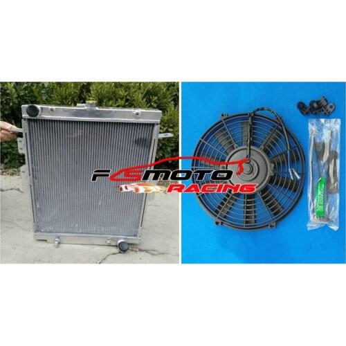 For Toyota Landcruiser HDJ78 HDJ79 HZJ78 HZJ79 1HZ 4.2L Aluminum radiator + FAN