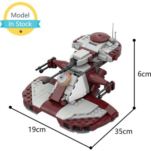 MOC Space Series Armored Assault Military Tank High-Tech Car Bricks Model Building Block Creative Education Childrens Toy Gift