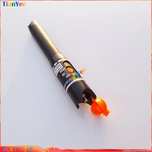 AUA-10mW Visual Fault Locator Fiber Optic Cable Tester 10mw Red Laser Light 10-12KM Pen Type Visual Fault Locator Free Shipping