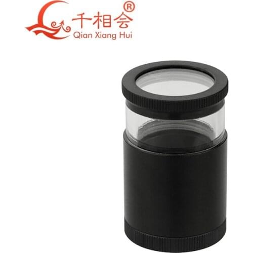 Cylinder Loupe 10X Magnifier with Scale Measuring