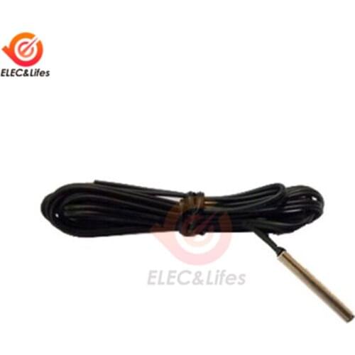 1m NTC 10K Temperature Sensor Probe -40-120C Cylinder-shaped 4*25mm Used in Temperature Controller