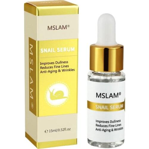 Snail Face Serum Whitening Brightening Moisturizing Anti Acne Oil Control Shrink Pore Aging Wrinkle Facial Essence Skin Care15ml
