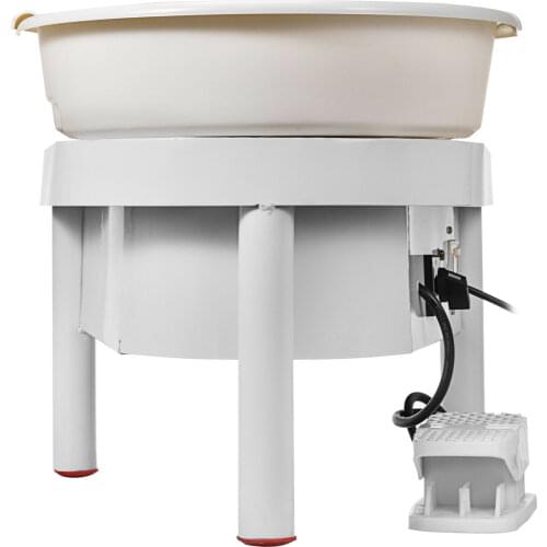 Pottery Wheel 25CM Pottery Forming Machine 350W with Foot Pedal and Detachable Basin Easy Cleaning Christmas Gift