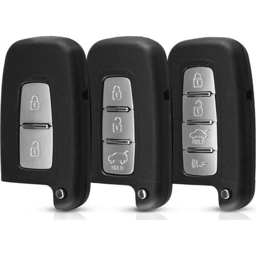 Kutery 2/3/4 Buttons Replacement Smart Remote key Shell Case for Hyundai IX35 Sonata 8 Elantra Kia K2 K5 Sportage Forte