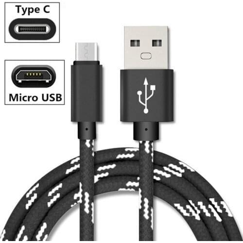 Type C cable For Nokia 8.1 7.1 6.1 5.1 3.1 Plus Sony Xperia 10 XZ3 XZ XA Ultra Z5 compact Z3 L2 LG G6 K40 Micro usb fast Charger