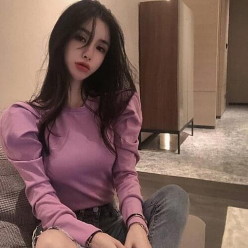 Женские однотонные футболки Luvsecmin China At AliExpress