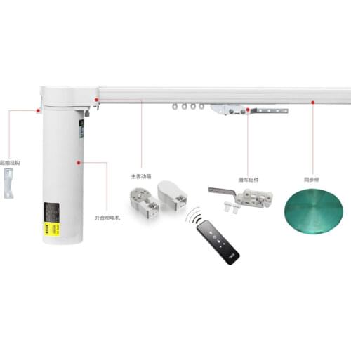 Motor 220 volts Smart retractable curtain electric curtain motor set remote control automatic mute