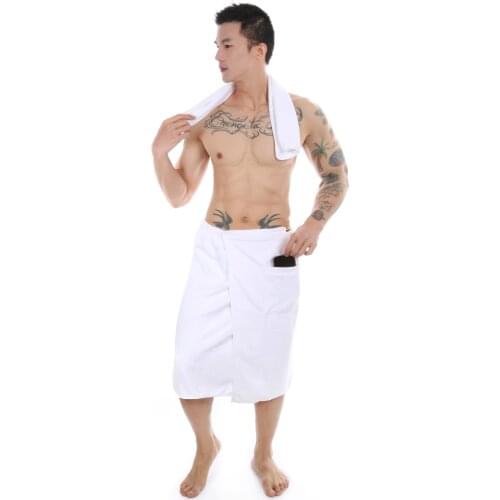 1 Set Mens Wearable Magic Bath Towel With Pocket Swimming Soft Beach Blanket Shower Skirt Sports Gym Towels Sheet Swim Set