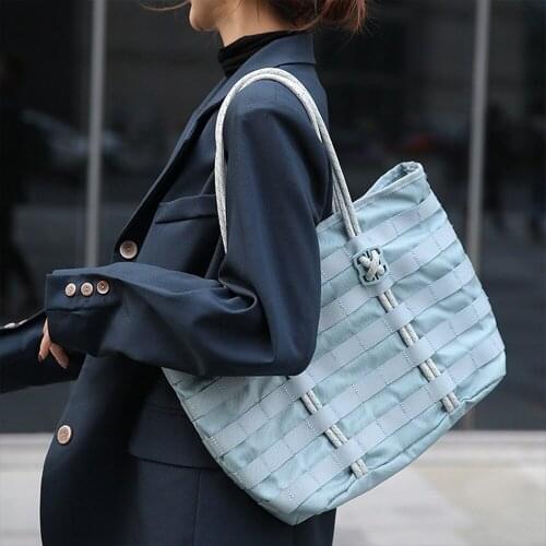2020 New Style Shoulder Bag Tote bag Handbag Laptop Bag, Reflective Shoulder Strap, Large Capacity, Women, Laptop Compartment