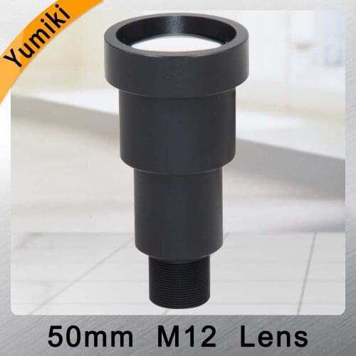 Yumiki CCTV lens 50mm M12*0.5 7degree 1/3" F1.2 CCTV MTV Board Lens For Security CCTV Camera