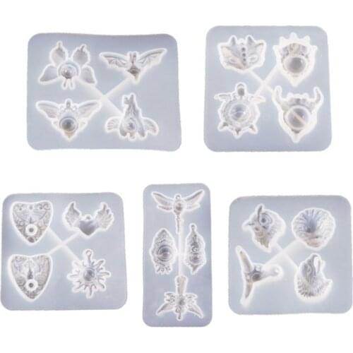 Crystal Epoxy Resin Mold Devil Eye Pendant Casting Silicone Mould Making Tool