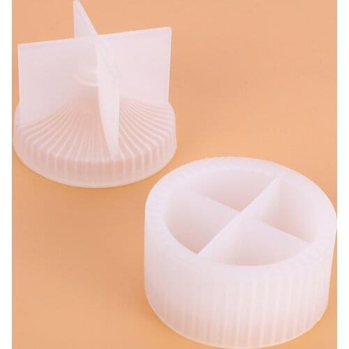 Striped Silicone Mold Epoxy Resin Art Ashtray Handmade Lidded Gift Jewelry Box Making Table Decor Mould Supplies Multipurpose