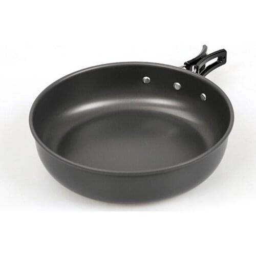 Portable Camping Fry Pan Outdoor Camping Campfire Pot Multifunction Picnic Middle Frying Pan Fry Pan Single Pot