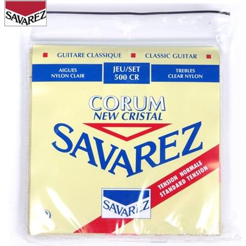 Savarez Classical Guitar Strings 500CR 500CJ 500PR Classic Nylon Guitar Strings New Cristal Corum Strings Musical Instruments
