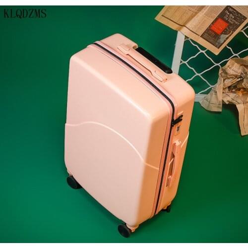 KLQDZMS 20''24 Inch PC Business Travel Large Capacity Bag Young People ABS Creative Suitcases With Wheeled Trolleys