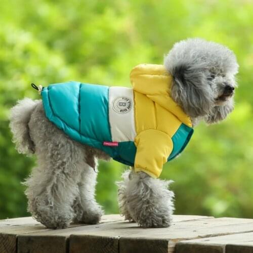 Winter Warm Dogs Clothes For Small Pet Dog Coat Jacket Clothing Costume Puppy Hoodie Light-weight Two Legs Manteau Chien Bulldog