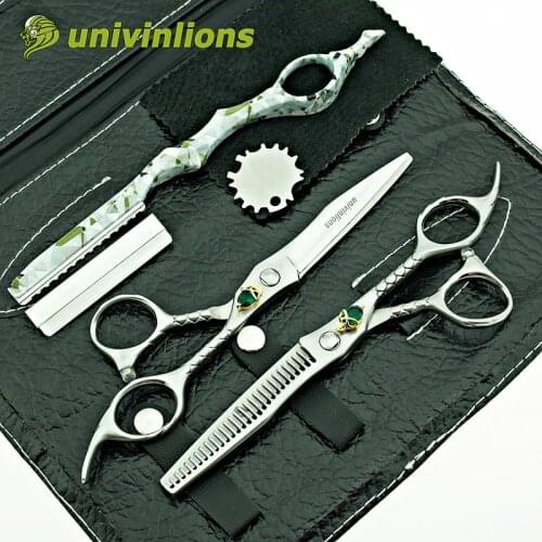 6" japan hair scissors barber hairdressing scissors professional hair cutting scisors shears sale salon thinning scissors set