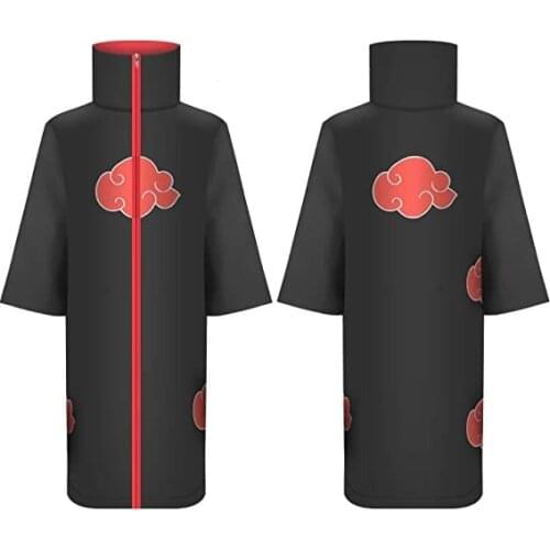 Japanese Akatsuki Uchiha Tobi Obito Akatsuki Cosplay Costume Cloak Mask Halloween Man Woman Cosplay Costume Headband Accessories