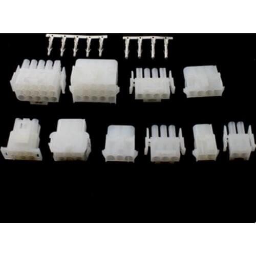 1set 63080 6.35mm pitch Male and female housing + terminal Connector kits plug-in board