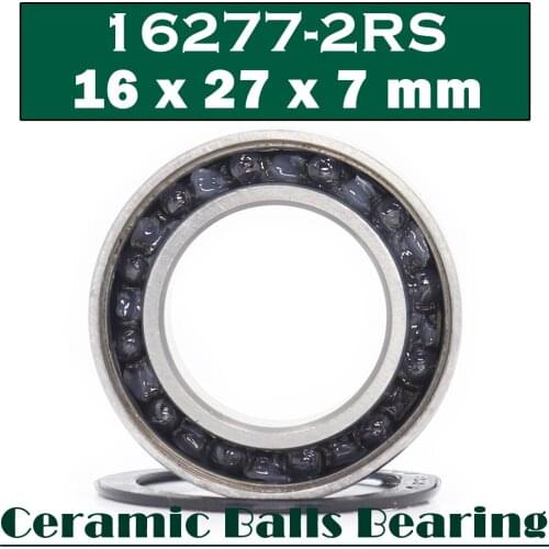 16277 Hybrid Ceramic Bearing 16x27x7 mm ABEC-1 (1 PC) Bicycle Bottom Brackets & Spares 16277RS Si3N4 Ball Bearings 16277-2RS