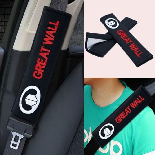 2pcs Car Safety Belt Seat Cover Auto Goods Car Accessories For Great Wall Hover H3 H5 M4 Poer Pao Voleex C30 Wingle 5 Florid