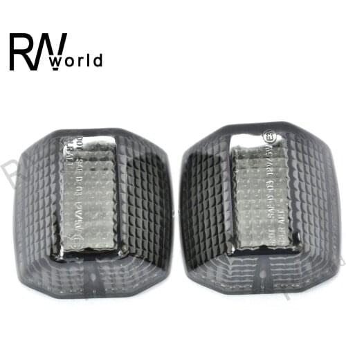 E-Mark Motorcycle Front Turn Signal Light Lens Cover Case For KAWASAKI ZZR600 2005-2007 2006 ZZR 600 05 06 07 High Quality Smoke