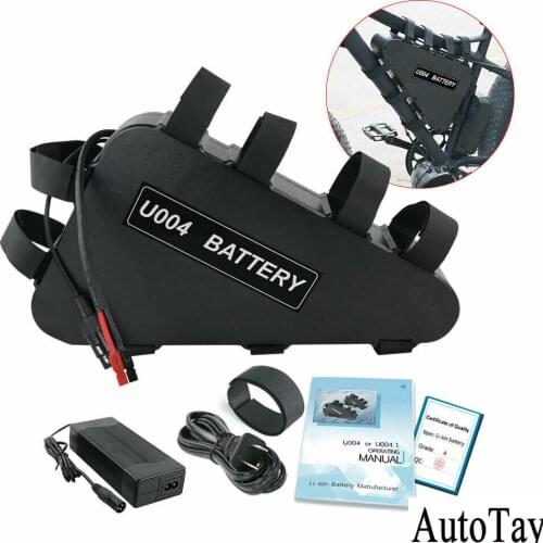 U004 Ebike Motor Lithium ion Battery Electric Bicycle 48V 52V 20AH BMS waterproof Triangle Battery with Charger Outdoor Ebike