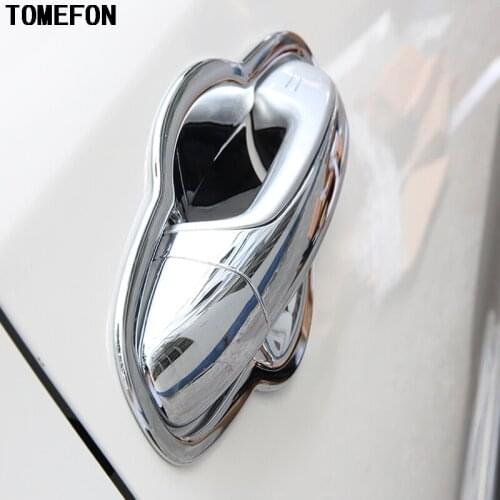TOMEFON Chrome Door Handle Cover + Bowl Cup Trim Cap Insert Molding Garnish Stike For Toyota RAV4 RAV 4 2013 2014 2015 2016