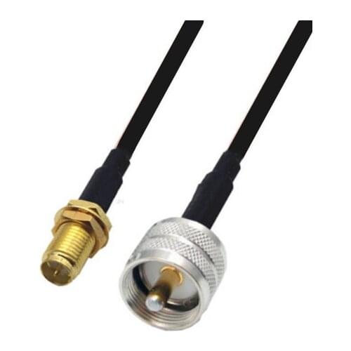 RG174 Cable RP-SMA Female to UHF Male Extension Coax Jumper Pigtail WIFI Router Antenna RF Coaxial Cable