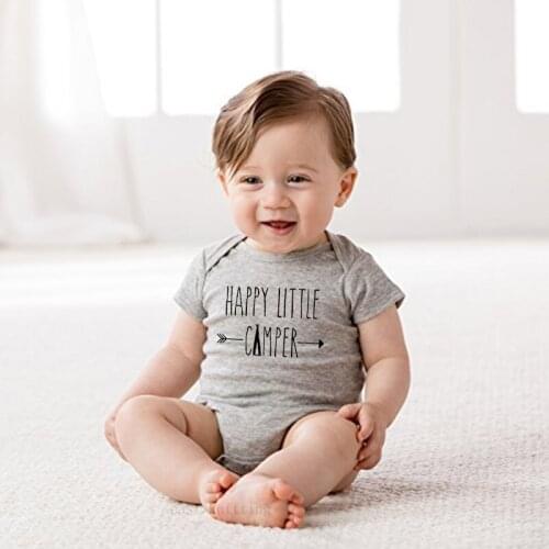 Boys Girls Summer Baby Boy Girl Short Sleeve My Mom Is The Tick Tick Boom Jumpsuit Romper Newborn Baby Clothes Gray