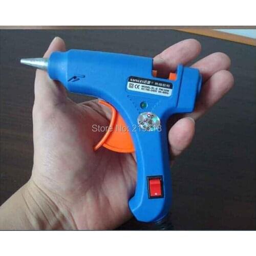Hot sales 20W hot melt glue gun (with switch)+25pcs hot melt glue stick 7MM*200mm