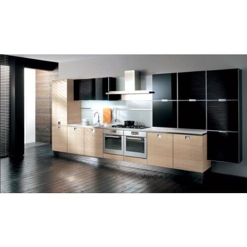 Melamine/mfc kitchen cabinets(LH-ME037)