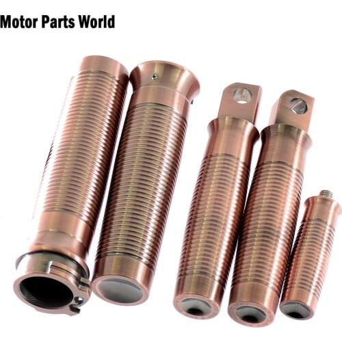 Motorcycle 1''Copper Handlebar Hand Grips Footrest FootPegs Shifter Peg For Harley Dyna Fatboy Touring Sportster XL883 Softail