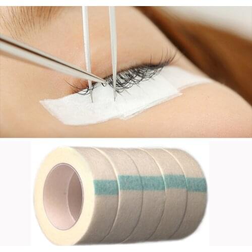 5pcs Eyelash Extension Lint Breathable Eye Pads Non-woven Cloth Adhesive Tape Medical Paper Tape For False Lashes Patch