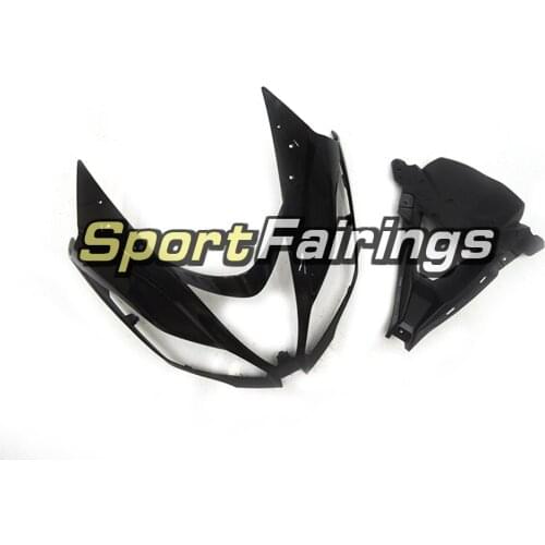 Painted Front Fairing For Kawasaki ZX6R 2013-2014 13 14 ABS Motorbike Bodywork Part Headlight Frame Gloss Black