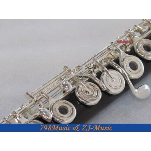 PROFESSIONAL African Blackwood Grenadilla Flute-B foot-Open Hole-Split-E-Offset-G-American Headjoint-NO.9