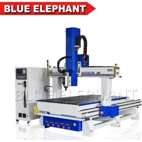 Blue Elephant SYNTEC Control System CNC Router/ 4 Axis CNC Milling Machine for Wood, MDF, Acrylic/ 400mm Z axis CNC Machine