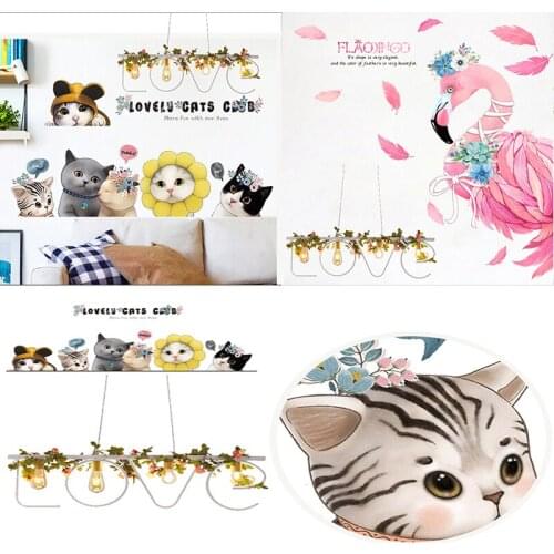 Nordic Modern Pastoral Pendant Light Bedroom Flower Plant Love Mediterranean Lamps hanglamp