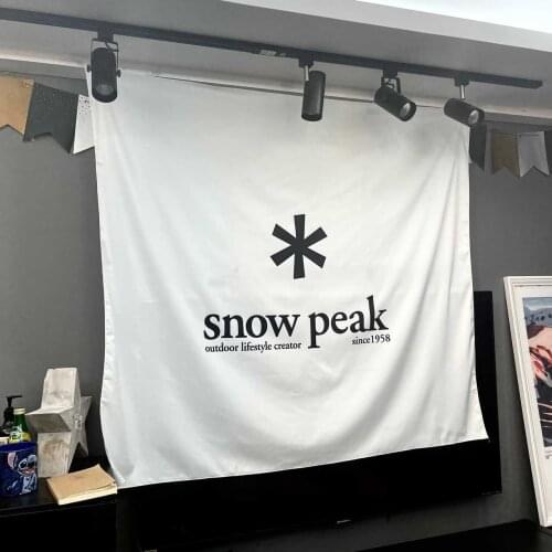 Ffo Sneeuw Piek Backgound Decor Doek Nordisking Opknoping Wandtapijten Hond Hippie Muur Deken Zwart Wit Camping Tapijt Yoga Mat